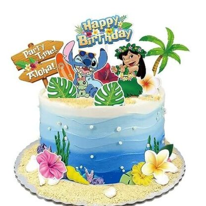 Gâteau Animé en Fête - Set Décorations Amusantes - Accessoires Dessin Animé Anniversaire Enfant