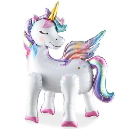 Magie Multicolore - Ballon 3D Licorne Debout - Décoration Anniversaire Fille